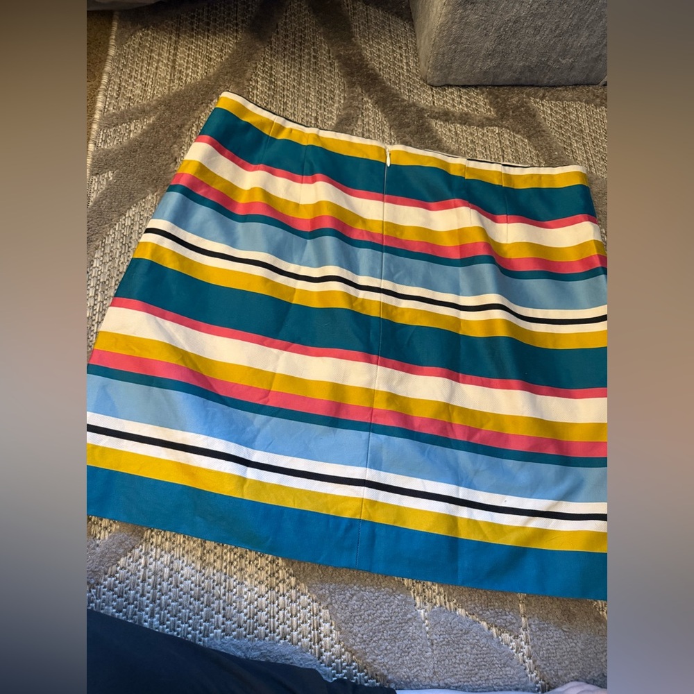 LOFT Multicolor Striped Pencil Skirt - Picture 3 of 7